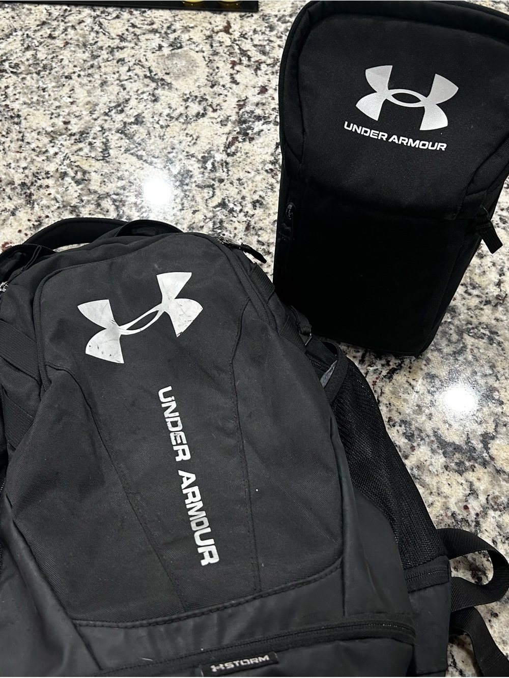 Under Armour Black Backpack and Lunch Box